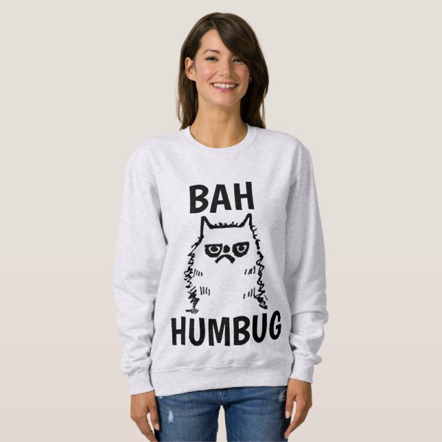 T-shirts Drôle Noël CAT, Grumpy (Devant entier)