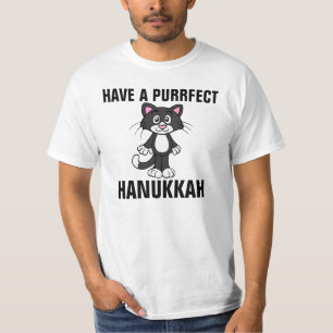 T-shirts drôles de CAT de Hanoukka Chanukah, chat