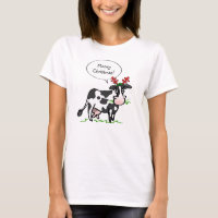 T-shirts drôles de vache à la chemise | de Noël de