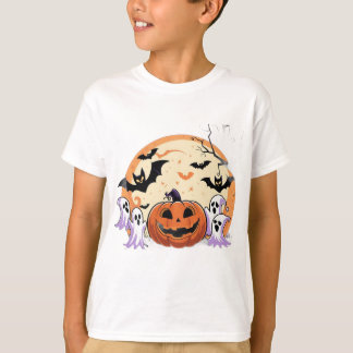 T-shirts du Citrouille éffrayant Halloween Tee Boy