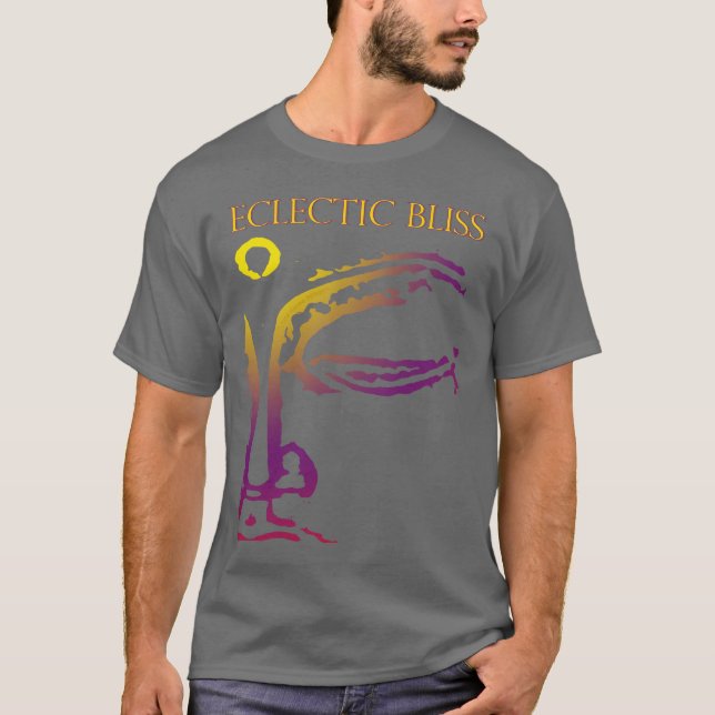 T-shirts éclectique de bonheur, longues douilles + (Devant)