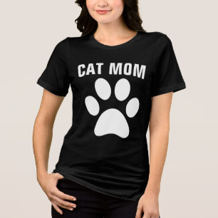 T-shirts EMPREINTES DE PATTES CAT MOM