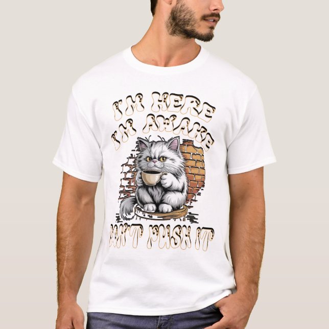 t-shirts en dictons de café amusants (Devant)