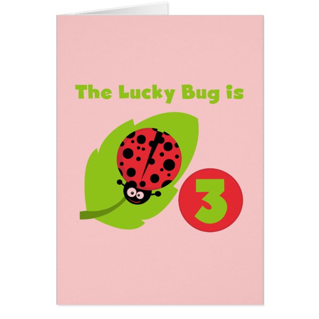 T-shirts et cadeaux 3e anniversaire Lucky Bug (Devant)
