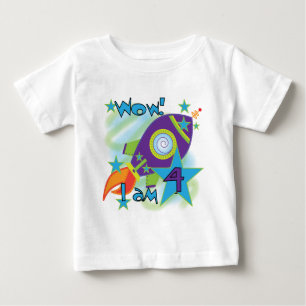 T-shirts et cadeaux 4e anniversaire Rocket Ship