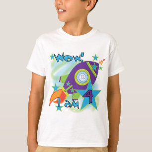 T-shirts et cadeaux 4e anniversaire Rocket Ship