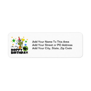 T-shirts et cadeaux 4th Birthday Frog Hoppy