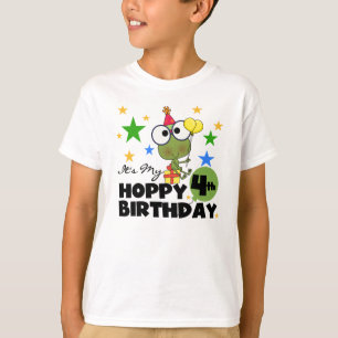 T-shirts et cadeaux 4th Birthday Frog Hoppy