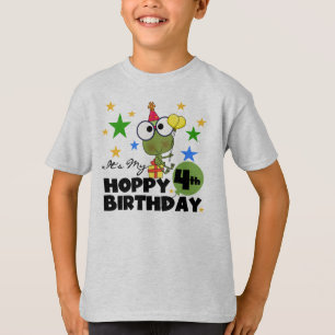 T-shirts et cadeaux 4th Birthday Frog Hoppy