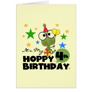 T-shirts et cadeaux 4th Birthday Frog Hoppy