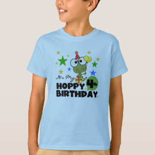 T-shirts et cadeaux 4th Birthday Frog Hoppy