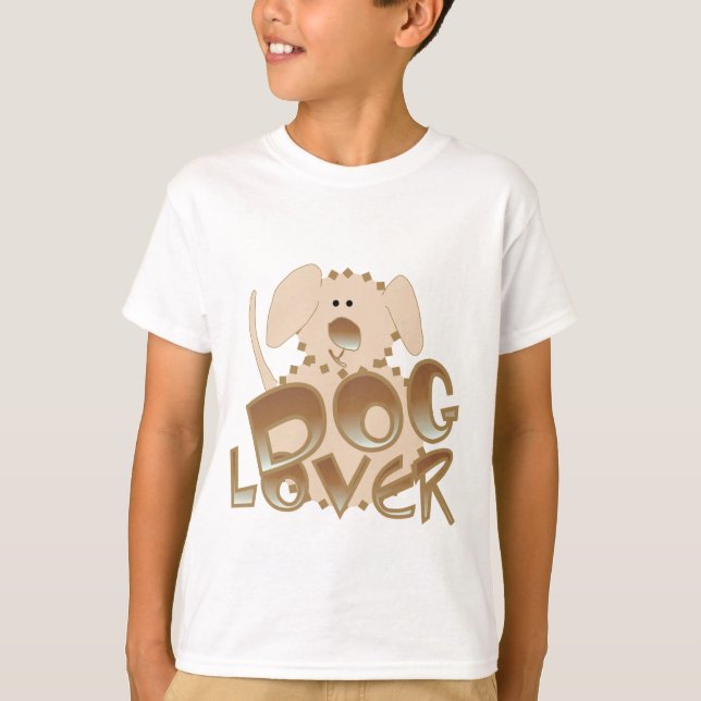 T-shirts et cadeaux Amoureux de les chiens Brown (Devant)