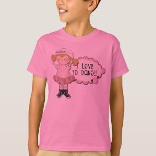 T-shirts et cadeaux blonds de danseuse de fille