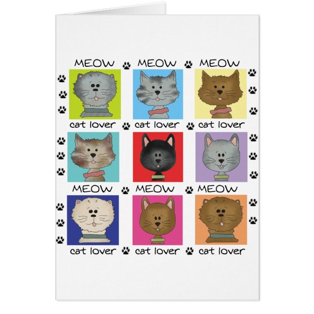 T-shirts et cadeaux d'amoureux des chats de Meow (Devant)