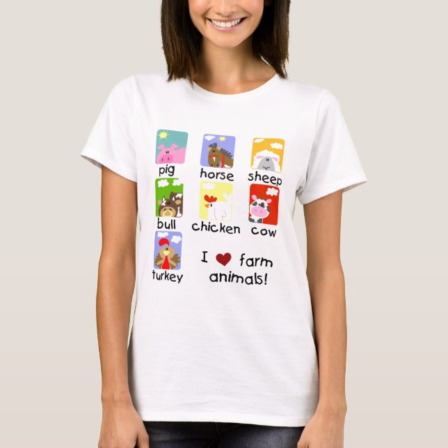 T-shirts et cadeaux d'animaux de ferme (Devant)