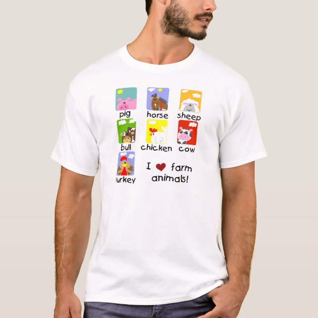 T-shirts et cadeaux d'animaux de ferme (Devant)