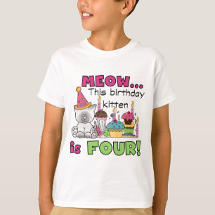 T-shirts et cadeaux d'anniversaire 4th Kitten