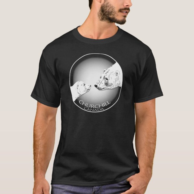 T-shirts et cadeaux d'art d'ours blanc de souvenir (Devant)