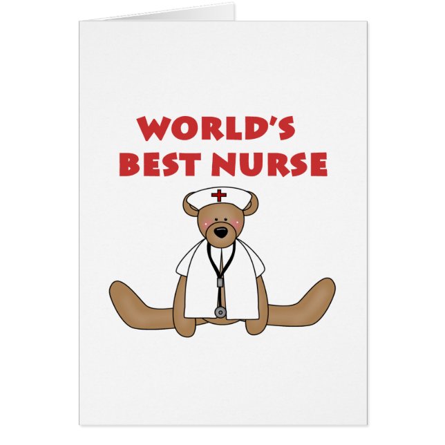 T-shirts et cadeaux de Bear World's Best Nurse (Devant)