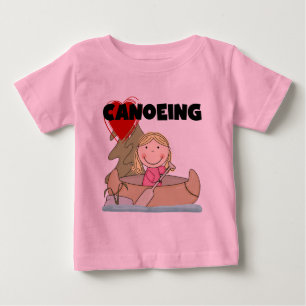 T-shirts et cadeaux de canoë-kayak de coeur