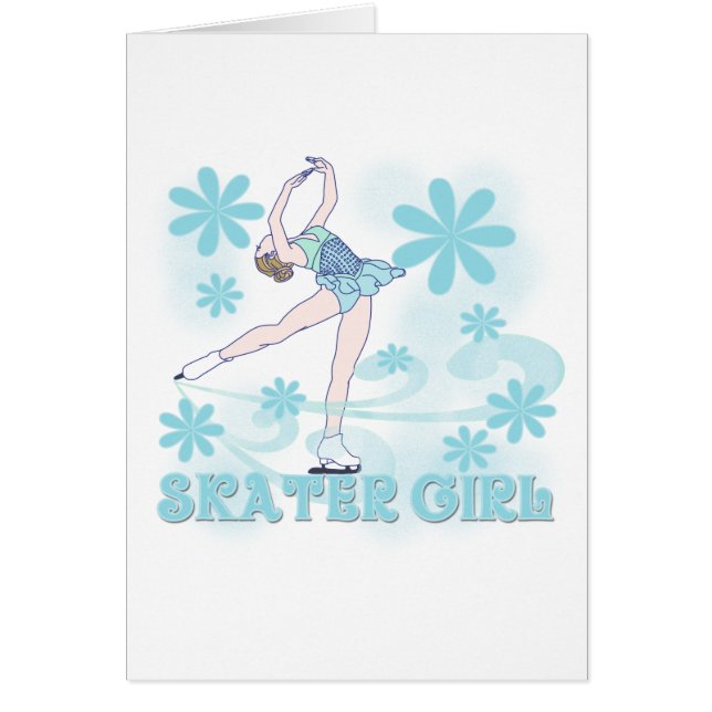 T-shirts et cadeaux de fille de patineur (Devant)