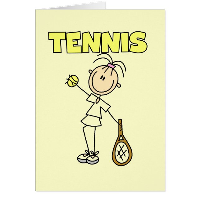 T-shirts et cadeaux de fille de TENNIS (Devant)