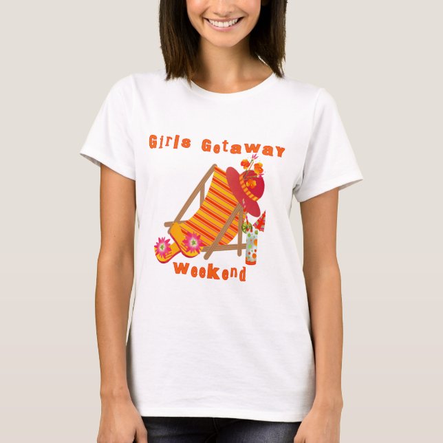 T-shirts et cadeaux de fin de semaine pour filles (Devant)