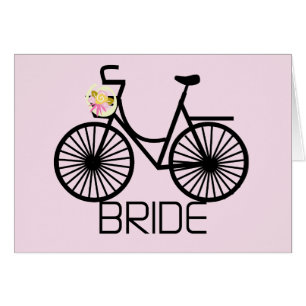 T-shirts et cadeaux de jeune mariée de bicyclette