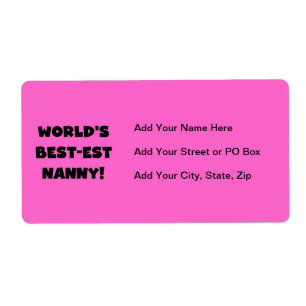 T-shirts et cadeaux de la meilleure nounou du mond