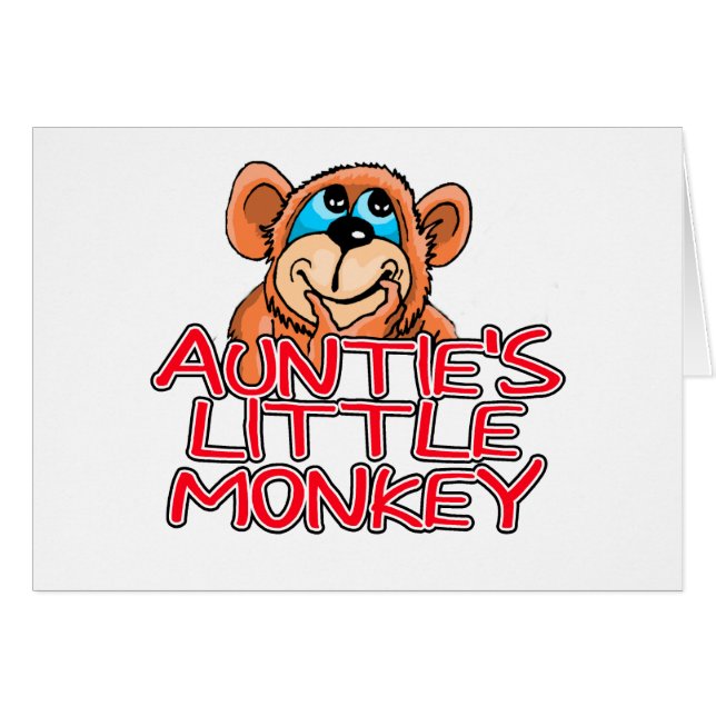 T-shirts et cadeaux de la petite singe de la tante (Devant horizontal)