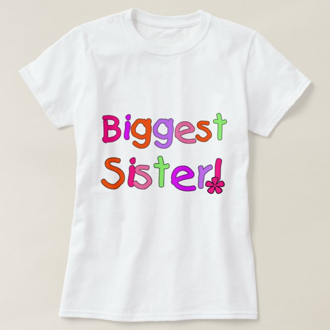 T-shirts et cadeaux de la plus grande soeur (Design devant)