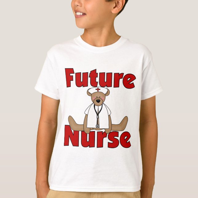 T-shirts et cadeaux de l'infirmière de l'ours (Devant)