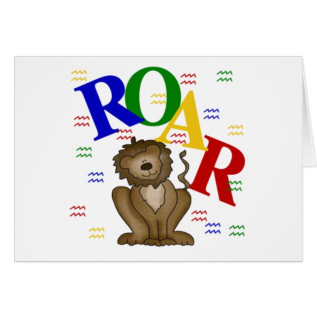T-shirts et cadeaux de lion d'hurlement (Devant horizontal)