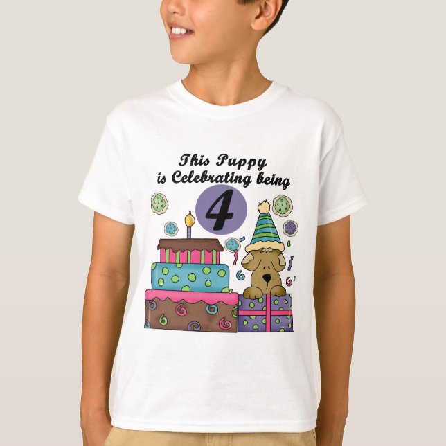 T-shirts et cadeaux de marionnettes pour le 4e ann (Devant)