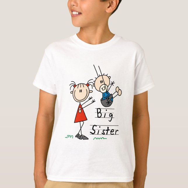 T-shirts et cadeaux de petit frère de grande soeur (Devant)