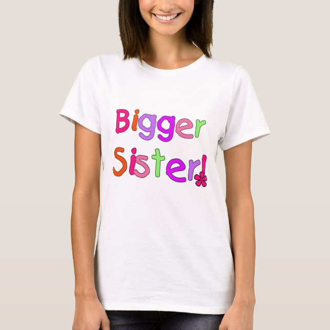 T-shirts et cadeaux de plus grande soeur (Devant)