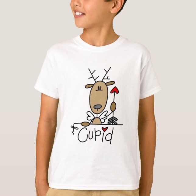 T-shirts et cadeaux de renne de cupidon (Devant)