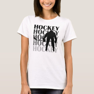 T-shirts et cadeaux de silhouette d'hockey