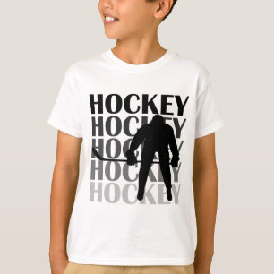 T-shirts et cadeaux de silhouette d'hockey