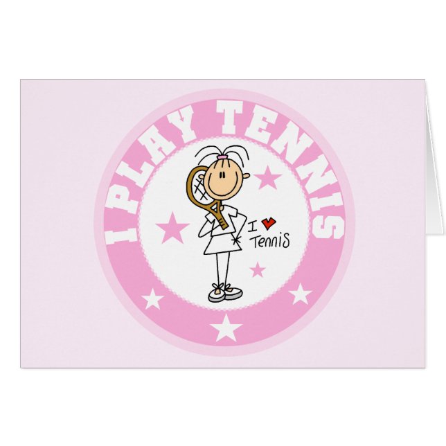 T-shirts et cadeaux de tennis de jeu de la fille I (Devant horizontal)