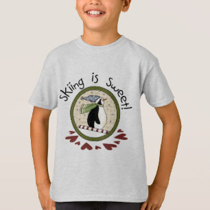 T-shirts et cadeaux de vacances Skiing Penguin