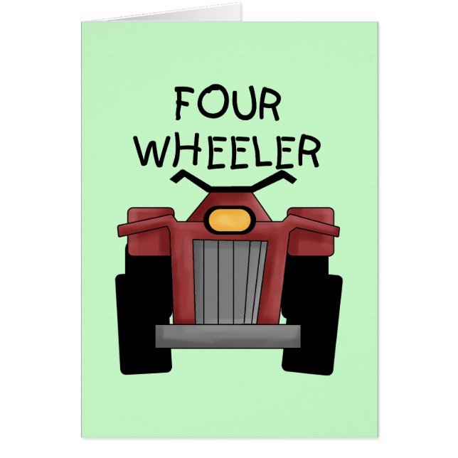 T-shirts et cadeaux de voiture à quatre roues (Devant)