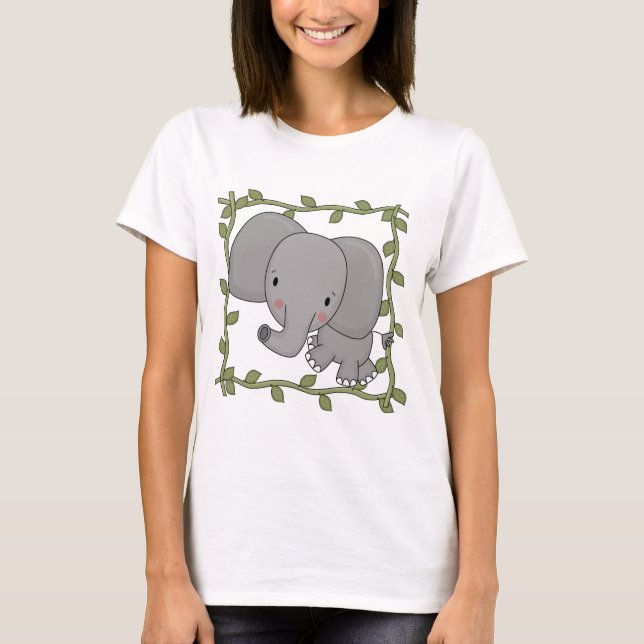 T-shirts et cadeaux d'éléphant de bébé (Devant)