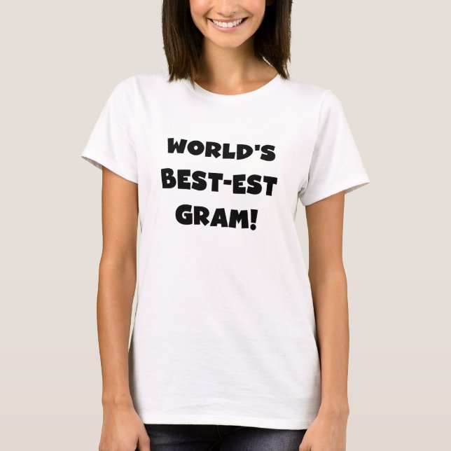 T-shirts et cadeaux des textes de noir de gramme (Devant)