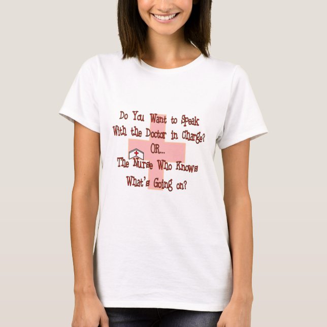 T-shirts et cadeaux drôles d'infirmière (Devant)