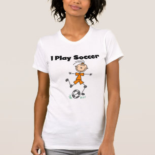 T-shirts et cadeaux du football de jeu de la fille