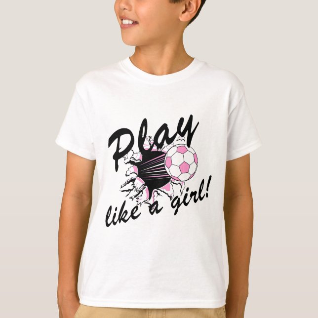 T-shirts et cadeaux du football des filles (Devant)