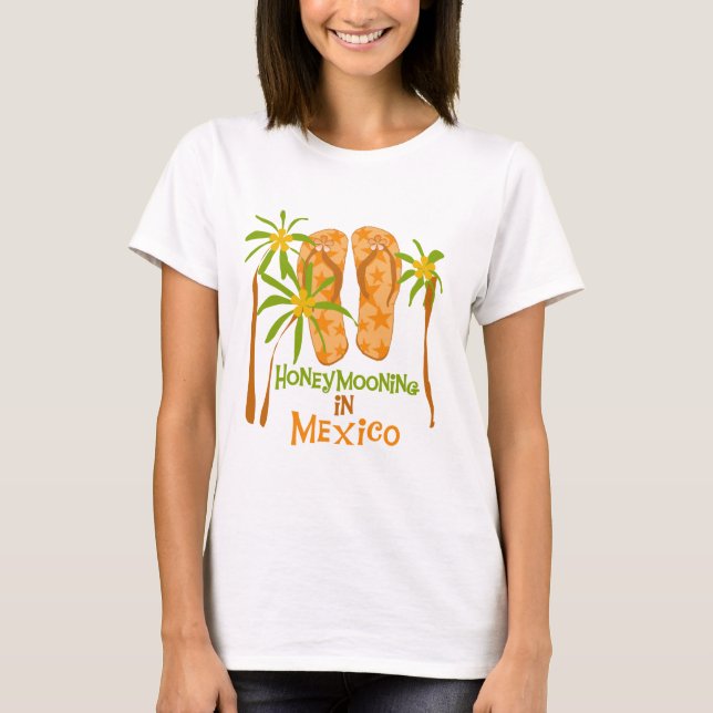 T-shirts et cadeaux du Mexique de lune de miel (Devant)