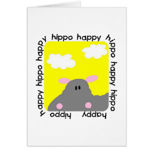 T-shirts et cadeaux heureux d'hippopotame