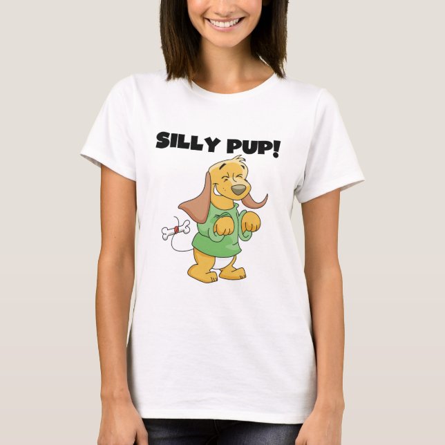 T-shirts et cadeaux idiots de chiot de chemise (Devant)
